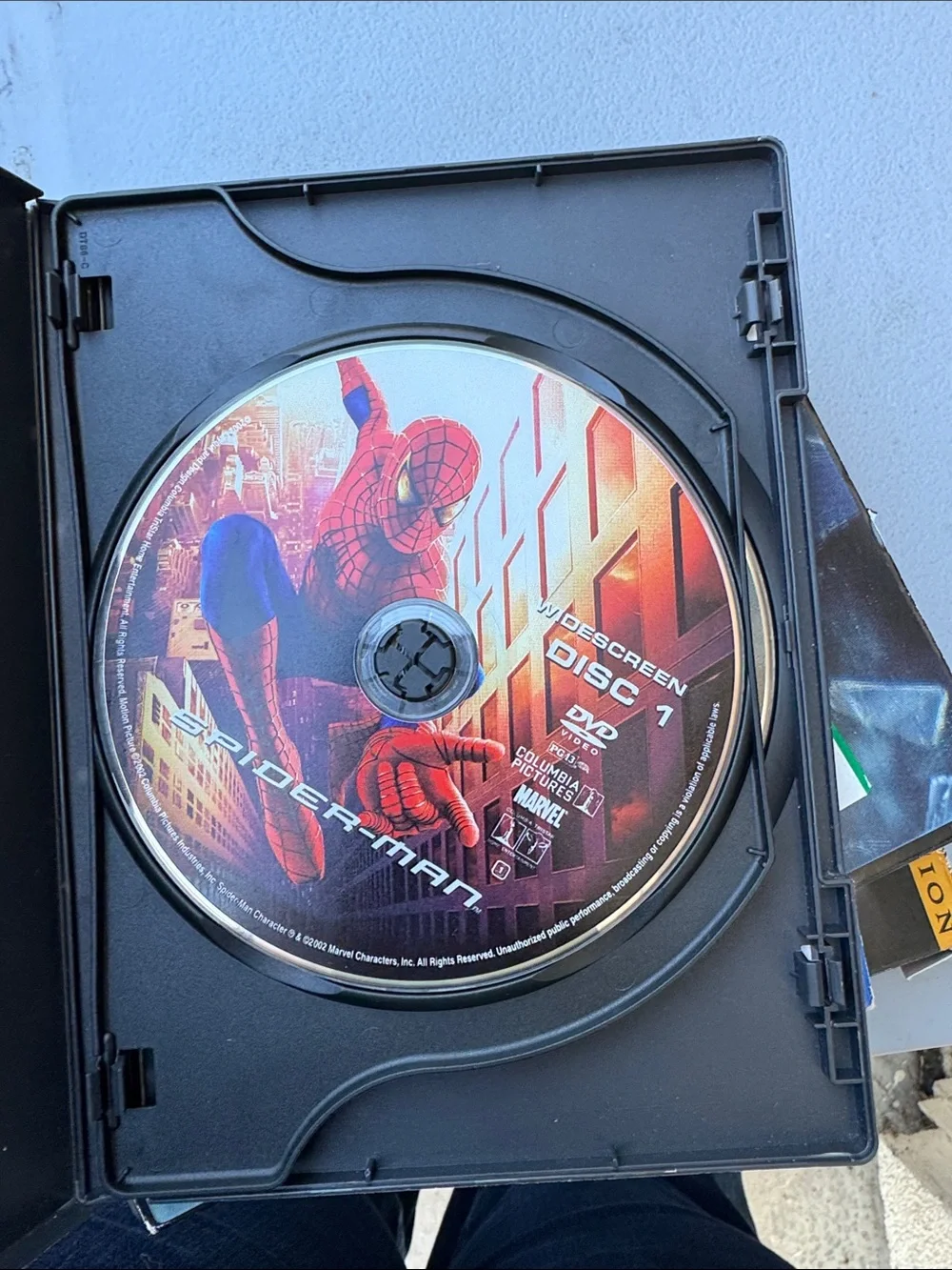 Spiderman DVD Cover Art — Red, Blue, Gold